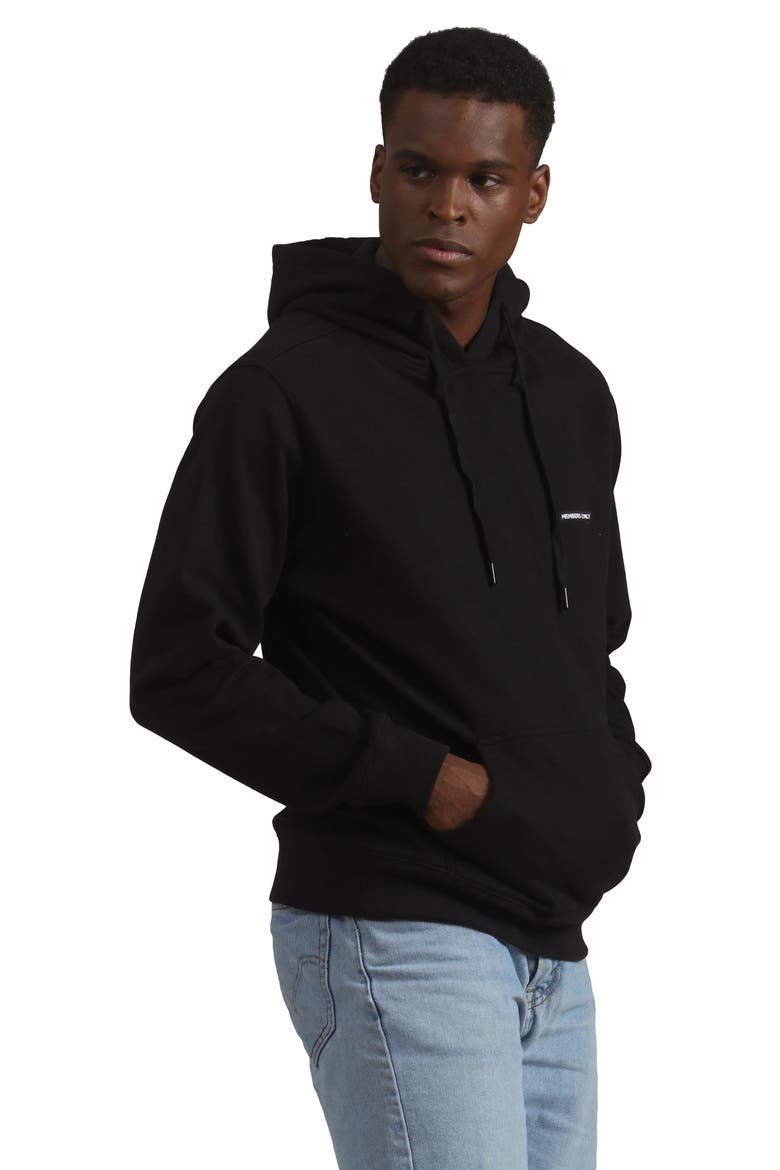 Logan Hooded Sweatshirt, Alternate, color, Black