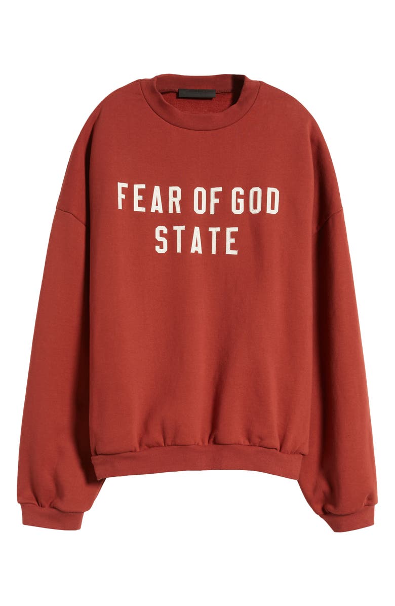 Fear of God Essentials Gender Inclusive State Logo Sweatshirt, Alternate, color, 
