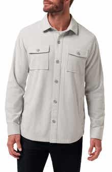 Wanna Bet Stretch Poplin Button-Up Shirt Jacket