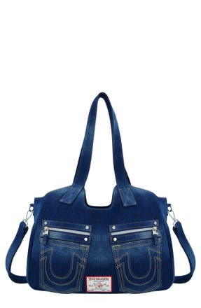 True Religion Horseshoe Stitched Denim Shoulder Bag in DARK DENIM · Bag from Nordstrom Rack in a $134.91 outfit