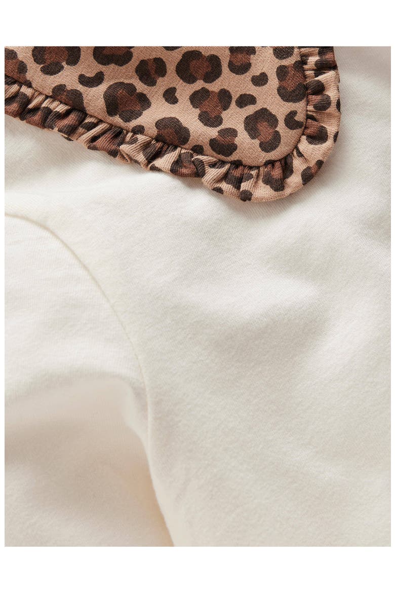 Kids' Collared Breton Jersey Top, Alternate, color, SOFT IVORY LEOPARD