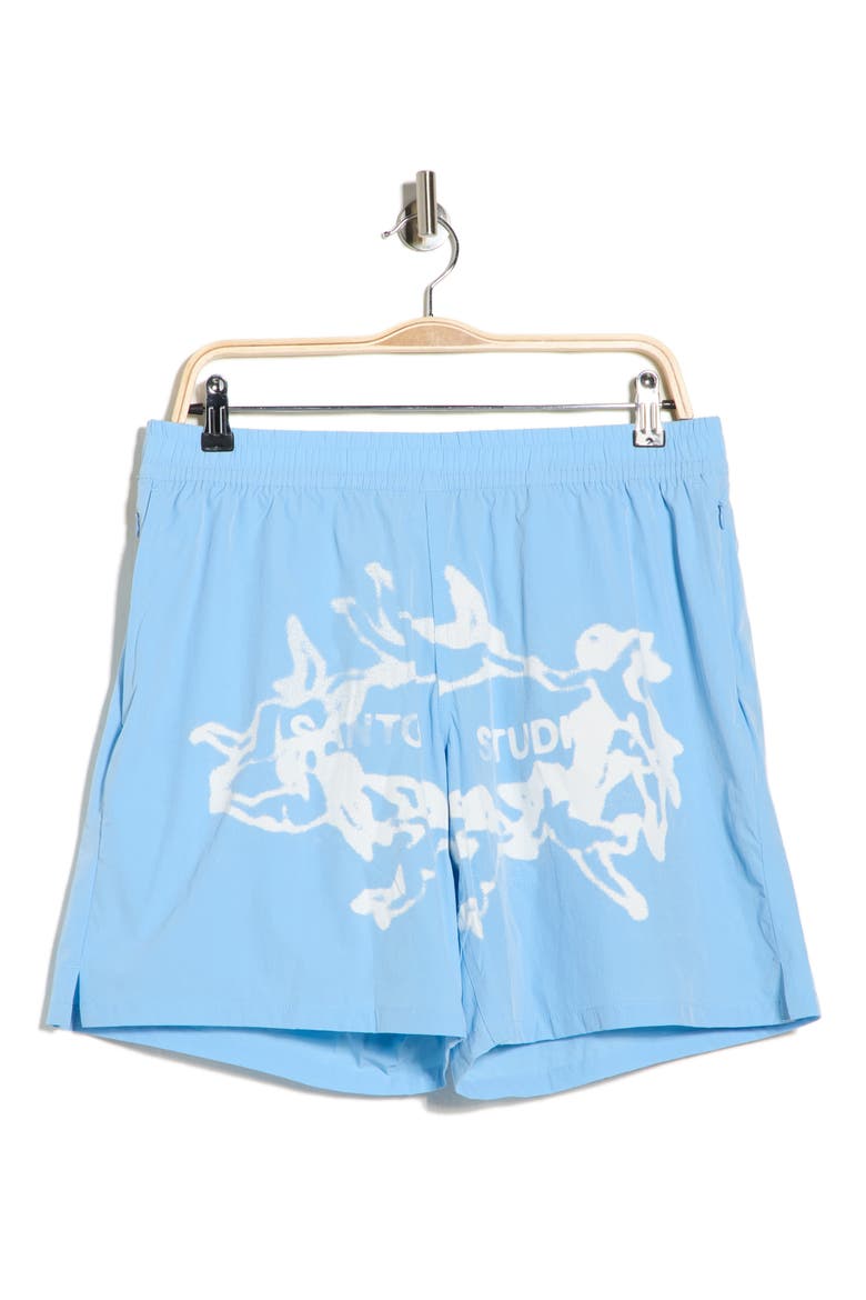 Tempo Sport Torino Vision Shorts, Alternate, color, BABY BLUE