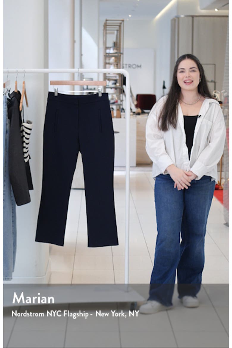 Arte Houndstooth High Waist Flare Ankle Pants video