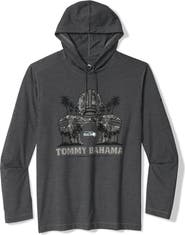 Tommy Bahama Men's Tommy Bahama Black Seattle Seahawks Backfield Bay Pullover Hoodie