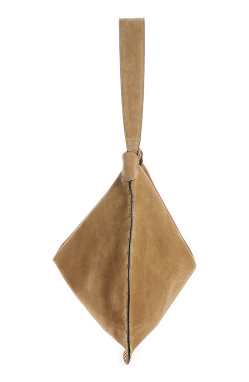 Isabel Marant Oskan Suede Hobo Bag In Taupe