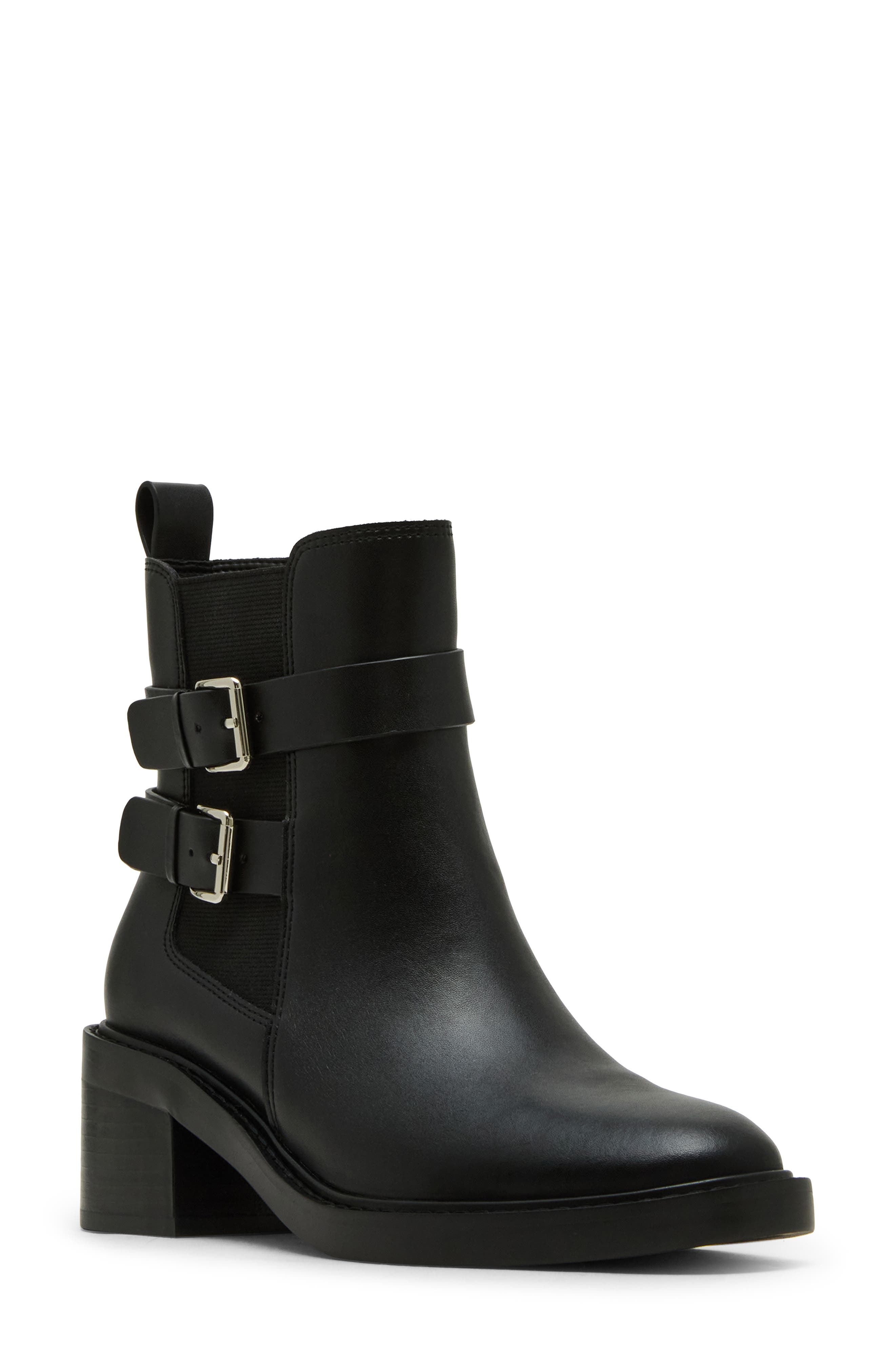 Blondo Lanessa Waterproof Bootie, Main, color, Black Leather
