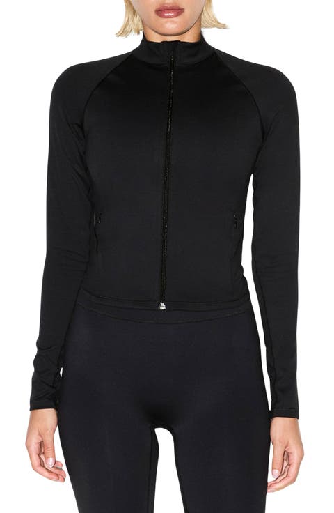 Full Zip Mock Neck Jacket
