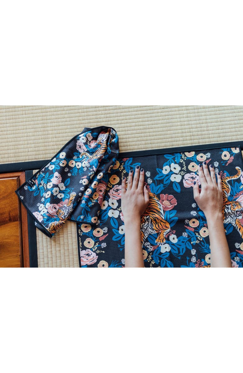 Slowtide Khan 2-Piece Yoga & Fitness Towel Bundle, Alternate, color, Black