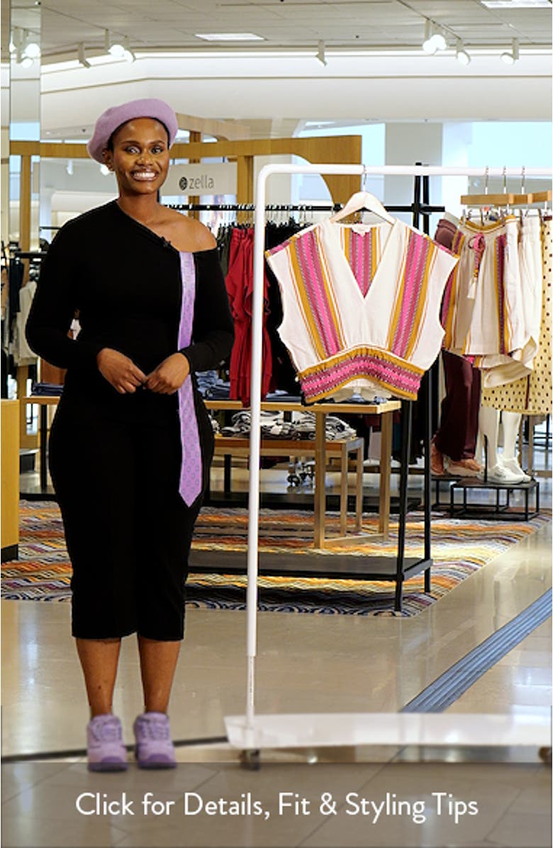 Elastic Waist Crop Cover-Up Top, sales video thumbnail