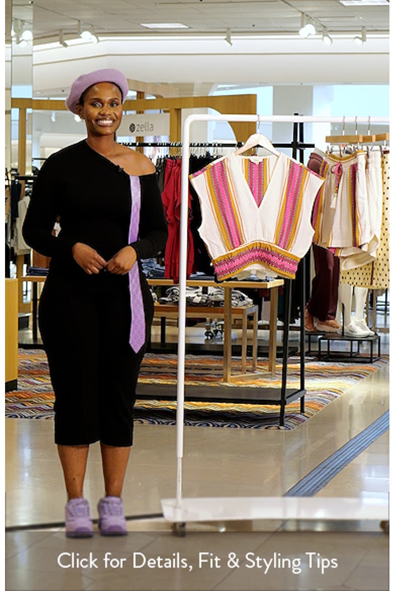 Elastic Waist Crop Cover-Up Top video
