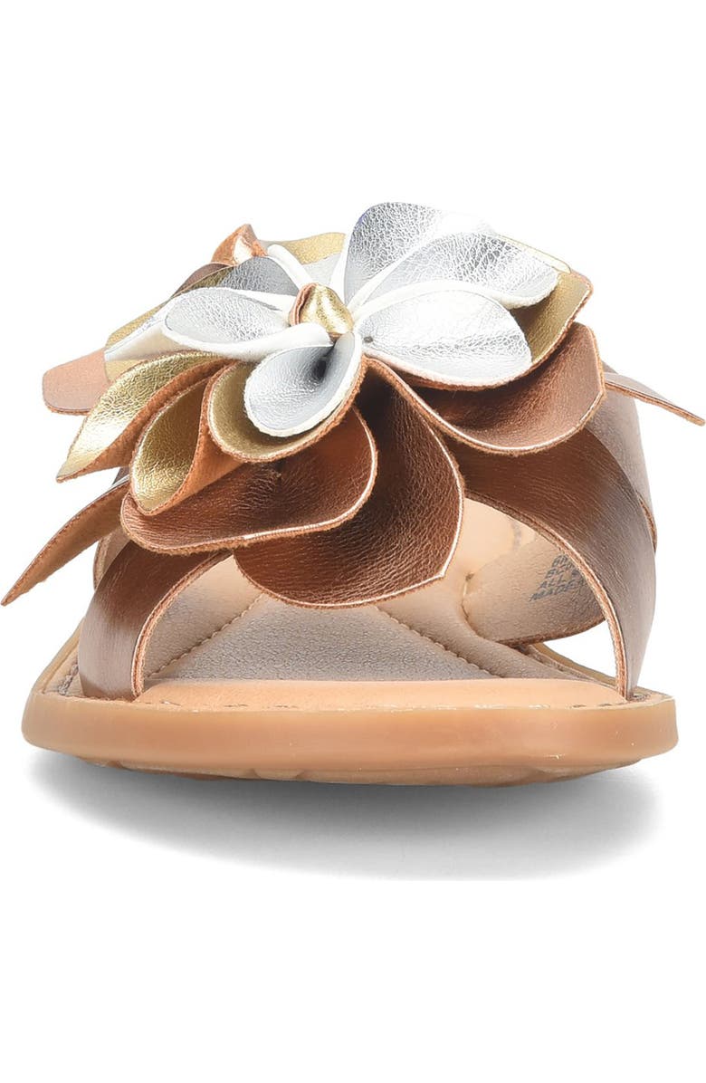 B O C BY BØRN Kasia Flower Slide Sandal, Alternate, color, Rose Gold Combo