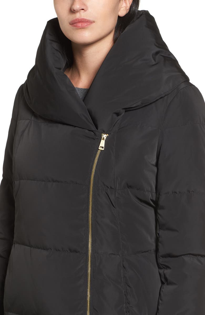 Cole Haan Down & Feather Coat, Alternate, color, Black