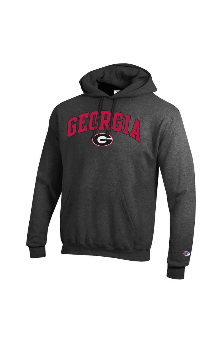 Champion Men's Champion Charcoal Georgia Bulldogs Arch Over Logo Pullover Hoodie, Alternate, color, Charcoal