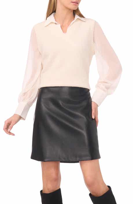 Halogen® Illusion Two-Piece Sweater Vest Top