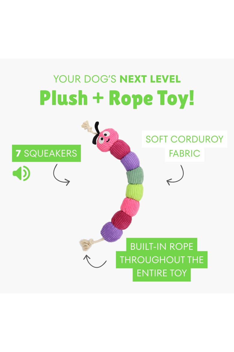 Rope Caterpillar, 45 Inch Dog Toy, Alternate, color, Multicolored