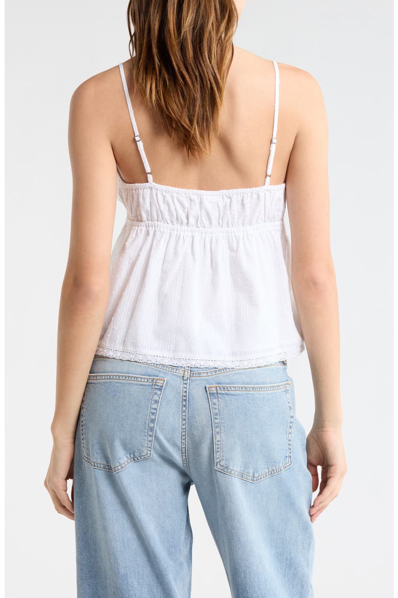 Button Front Baby Doll Tank Top, Alternate, color, WHITE