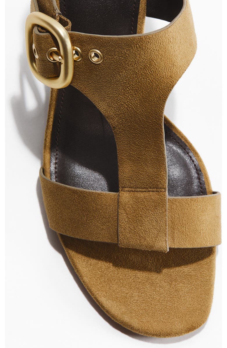 H&M Block-heeled Sandals, Alternate, color, Light Olive Green