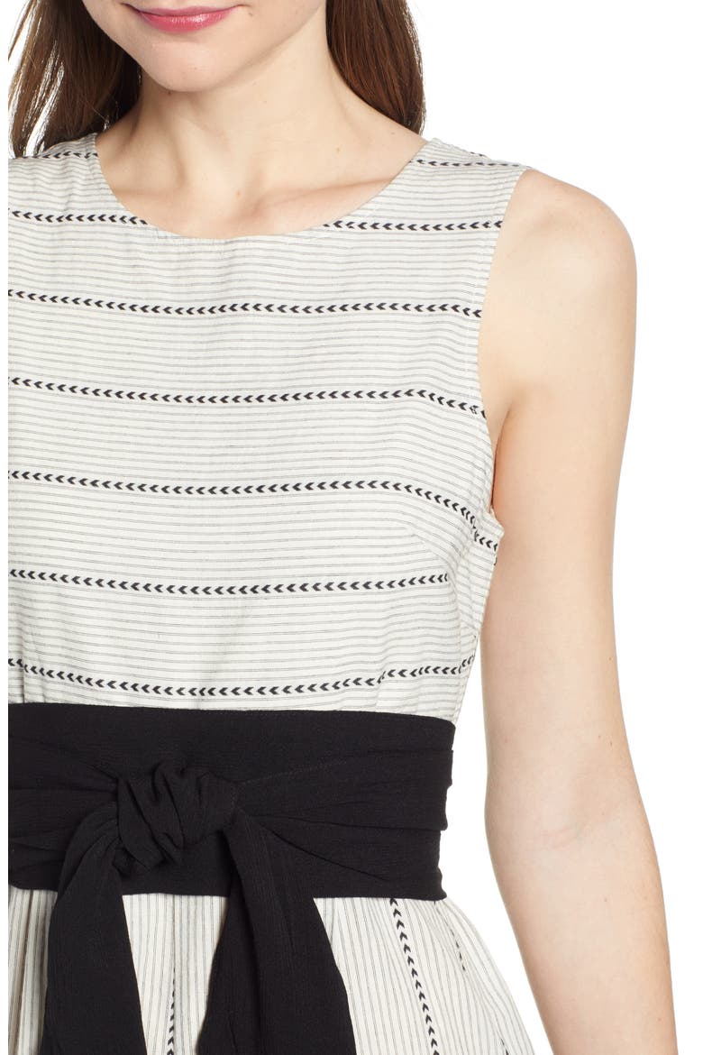 Damsel x THE ODELLS Stripe Wide Leg Cotton Jumpsuit, Alternate, color, RIDGECREST
