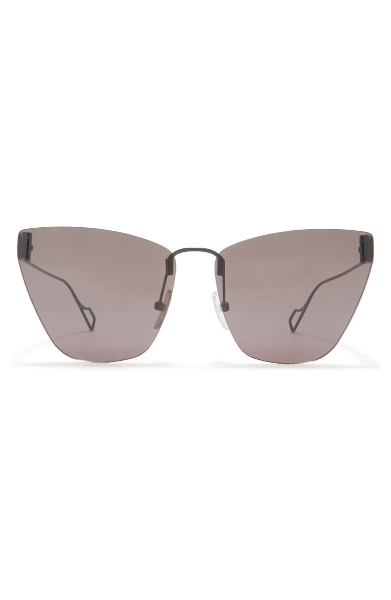 Balenciaga 63mm Oversize Cat Eye Sunglasses, Main, color, 