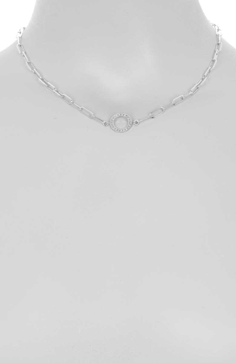 MESHMERISE Pavé Diamond Round Pendant Necklace - 0.15 ctw, Alternate, color, 