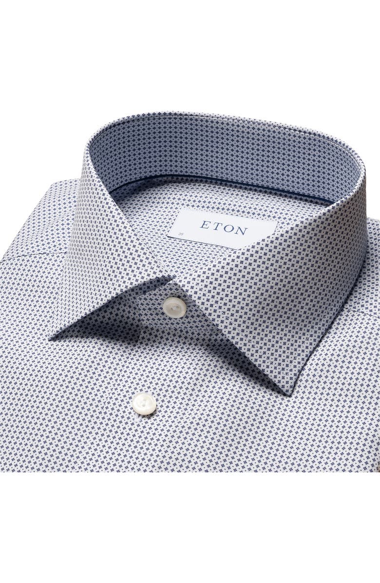 Eton Contemporary Fit Micro Print Dress Shirt, Alternate, color,