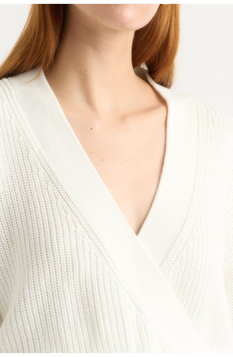 Modern Citizen Maren Cropped V-Neck Sweater, Alternate, color, White