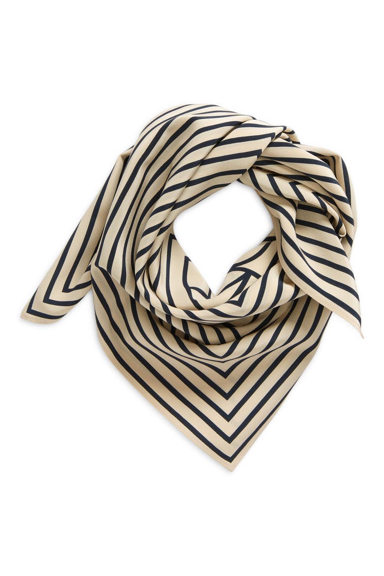 Signature Logo Square Silk Scarf, Alternate, color, MONOGRAM PRINT