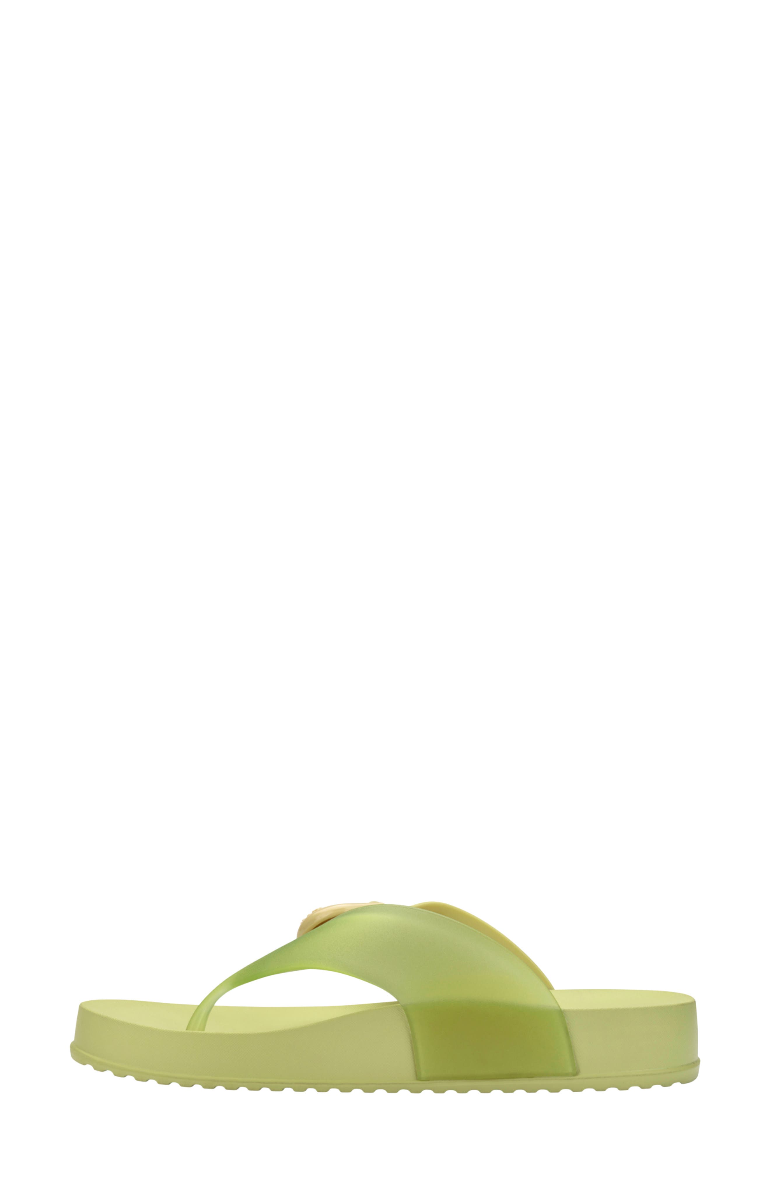 Cozy Water Resistant Platform Flip Flop, Alternate, color, GREEN