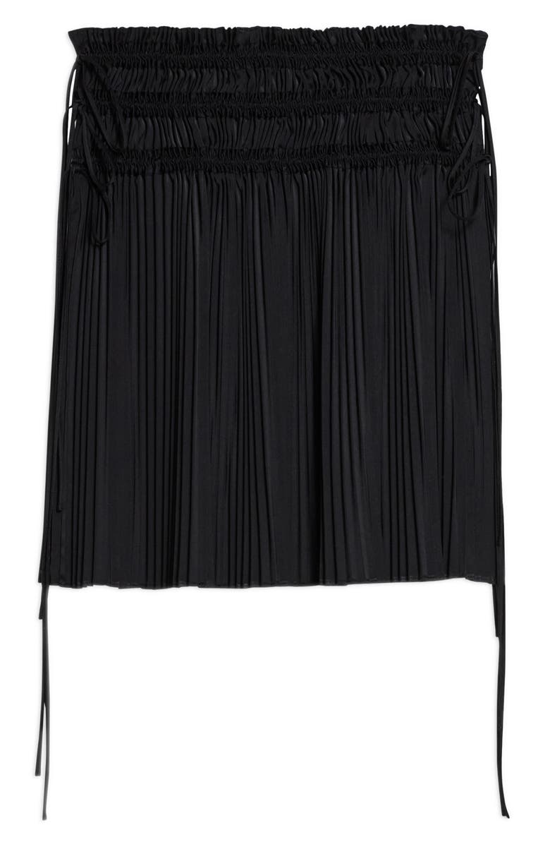 Helmut Lang Pleated Drawstring Waist Skirt, Alternate, color,
