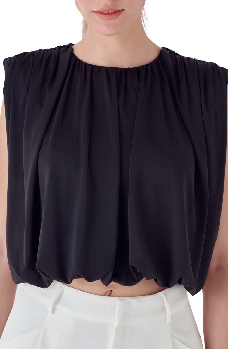 Endless Rose Bubble Hem Crop Top, Alternate, color, 