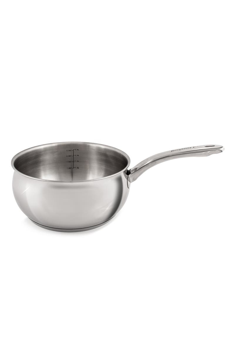 BergHOFF Stainless Steel 3.2-Qt. Covered Sauce Pan, Alternate, color, 