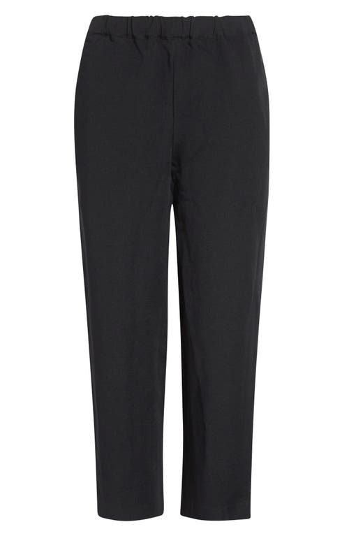 Comme Des Garçons Double Cloth Serge Pull-on Pants In Black