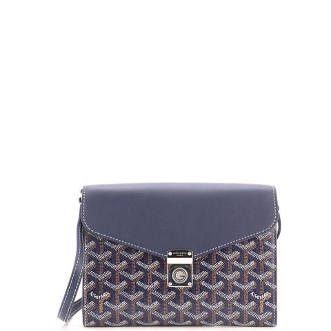 Chypre Wallet on Strap Coated Canvas with Leather