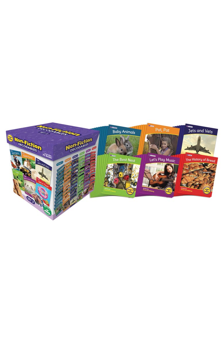 Junior Learning Letters & Sounds Set 2 Non Fiction Educational Learning Box, Main, color, Multicolored