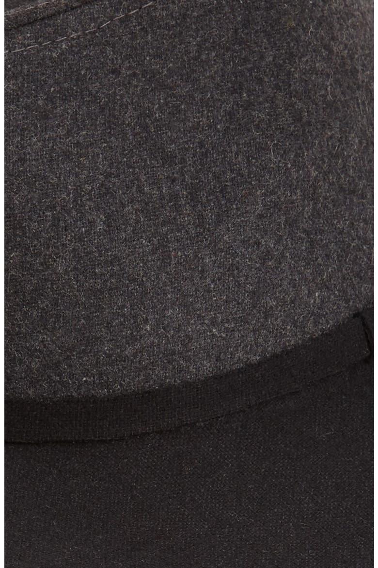 Two Tone Felt Panama Hat, Alternate, color, GREY/ BLACK
