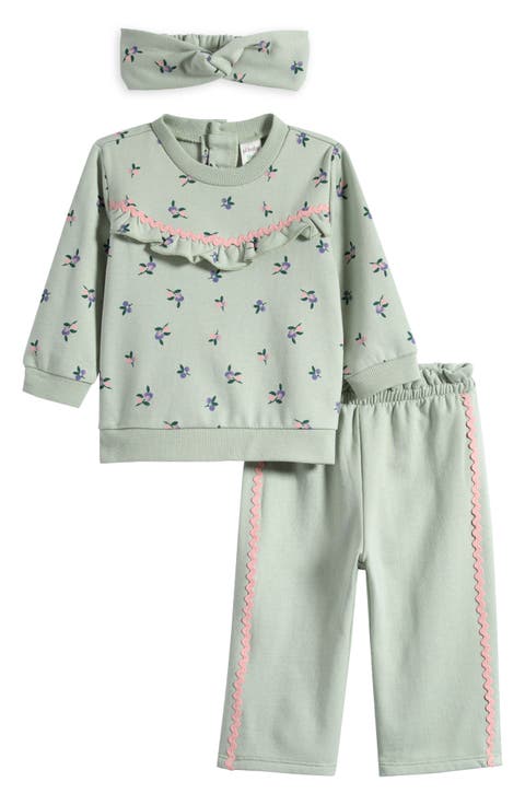Ricrac Ruffle Top, Pants & Headband