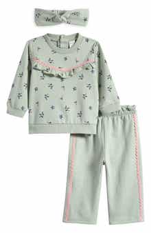 Ricrac Ruffle Top, Pants & Headband