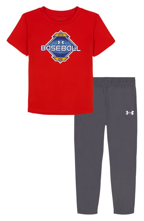 Kids' UA Tech™ Performance Graphic T-Shirt & Joggers Set (Little Kid)