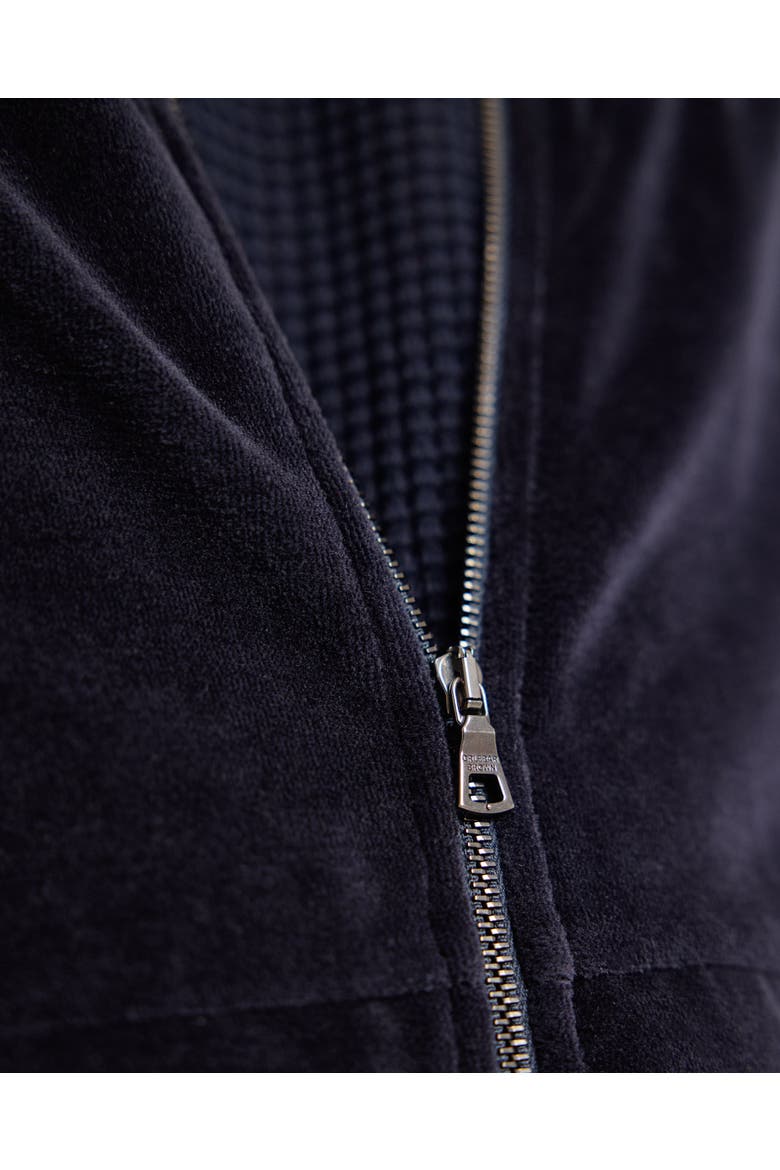 Cassian Velour Classic-Fit Sweatshirt, Alternate, color, NIGHT IRIS