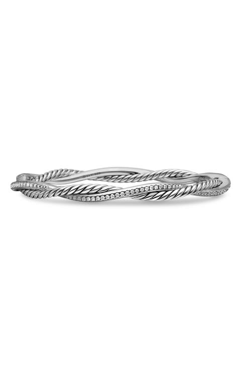 Petite Infinity Bracelet with Pavé Diamonds
