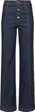 Cinq à Sept Francine Exposed Button Fly Jeans