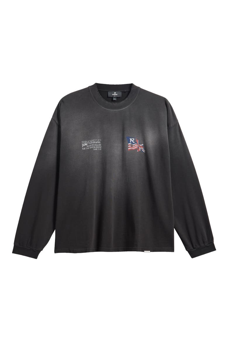 Eagle Graphic Long Sleeve T-Shirt, Alternate, color, BLACK