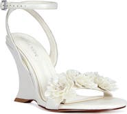 AZALEA WANG Winters Ankle Strap Wedge Sandal
