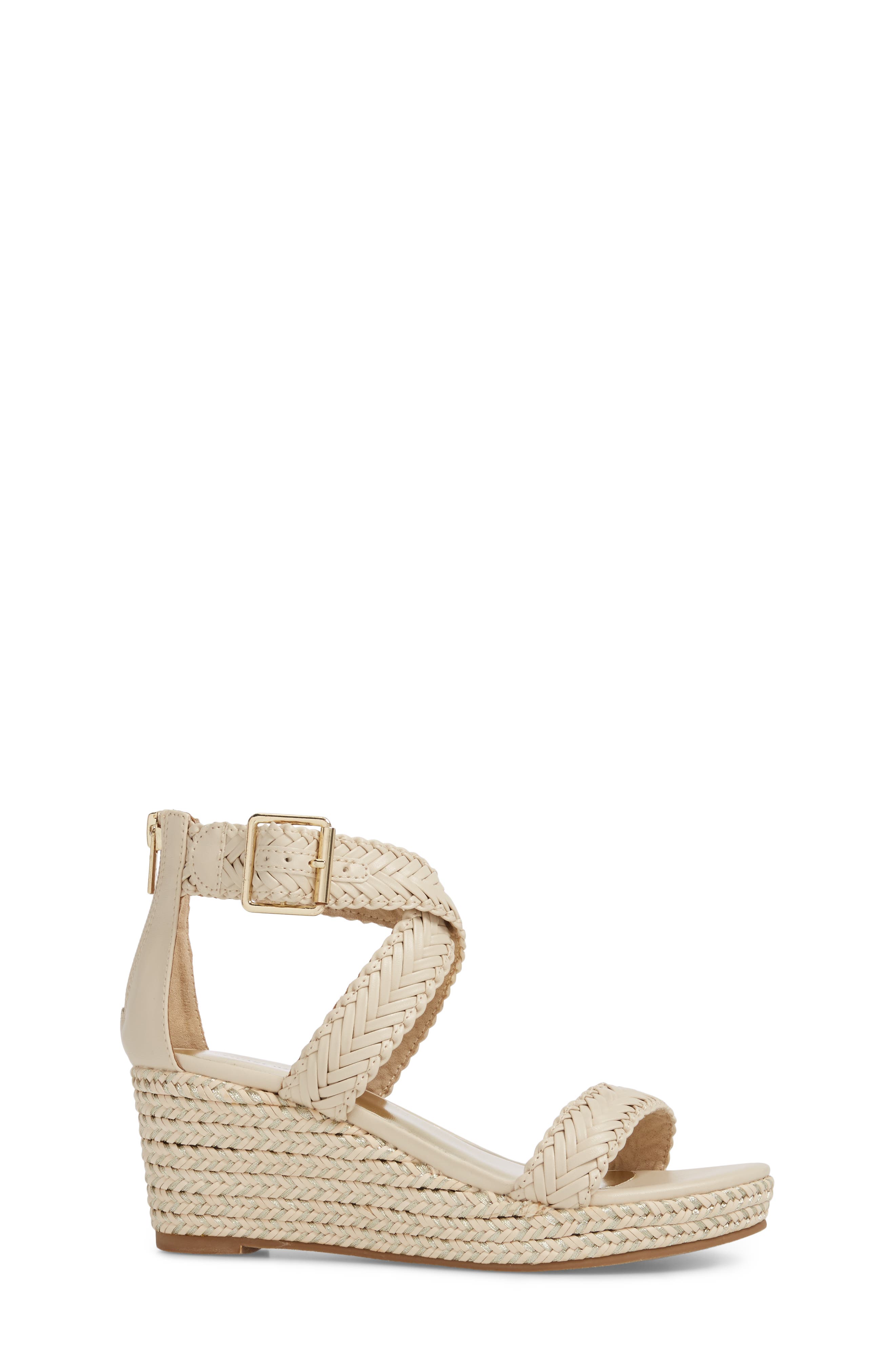 Stuart Weitzman Akilah Sparkle Wedge Sandal, Alternate, color, 