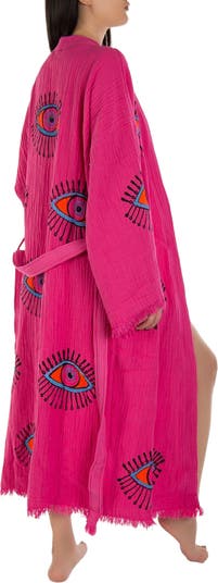 Aria Evil Eye Handmade Cotton Kimono