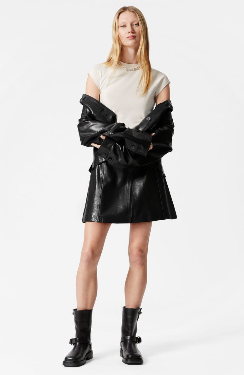 & Other Stories Cap Sleeve T-Shirt, Alternate, color, White Dusty Light