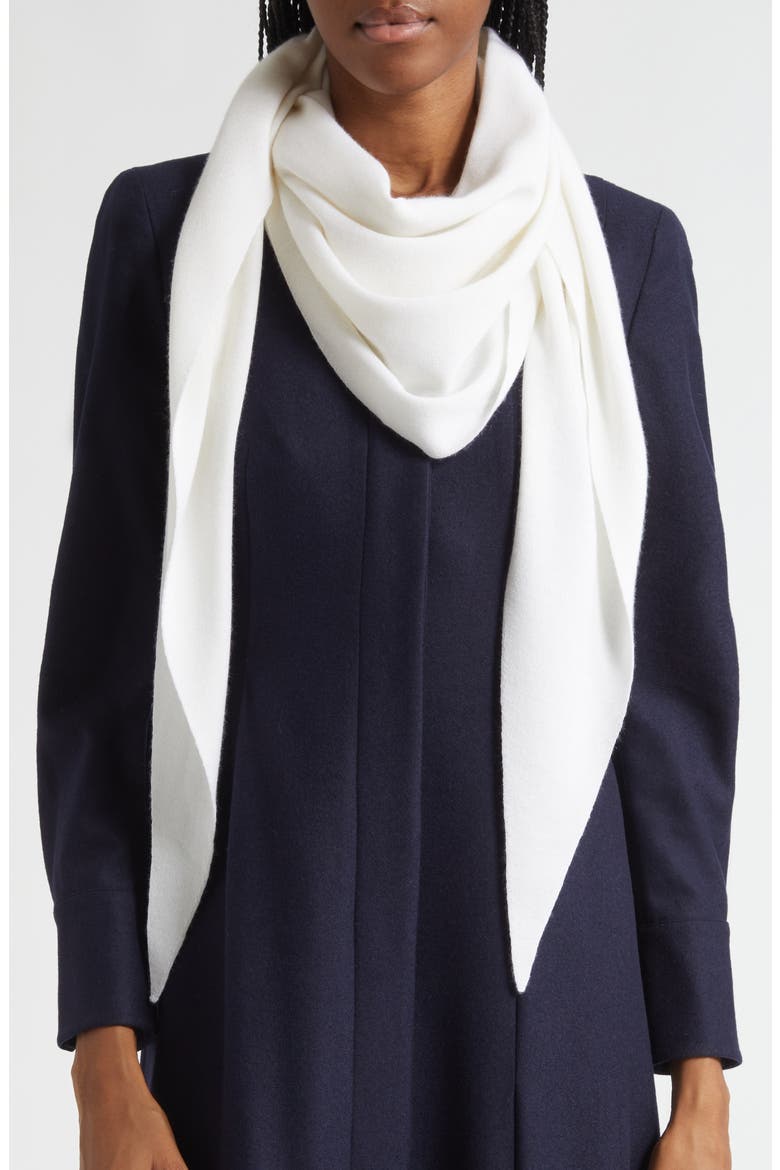 Diamond Knit Cashmere & Silk Scarf, Alternate, color, ECRU