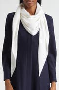 Akris Diamond Knit Cashmere & Silk Scarf