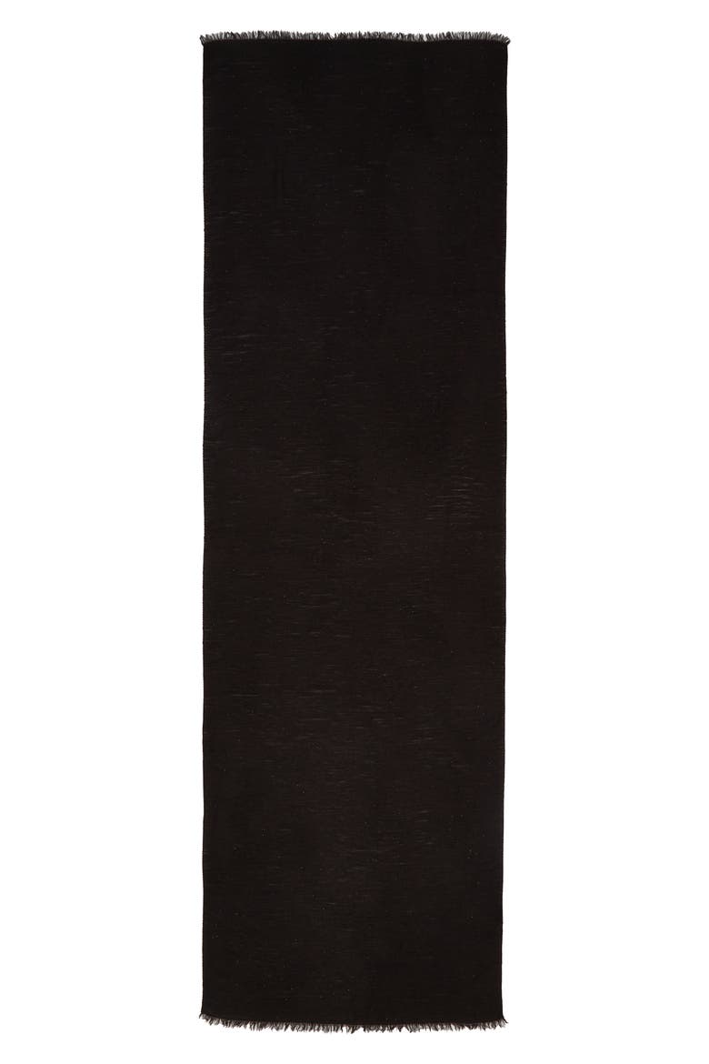 Silk & Cashmere Blend Scarf, Main, color, BLACK