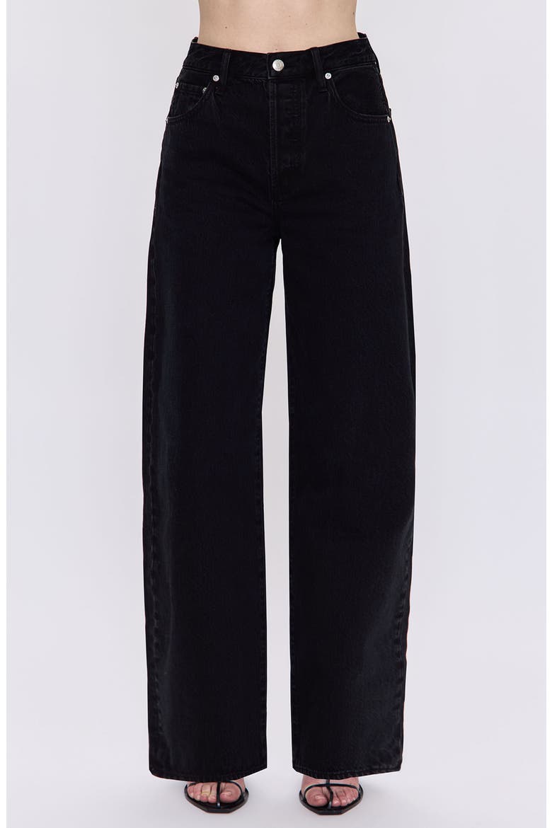 Tate High Waist Wide Leg Jeans, Main, color, MIDNIGHT HOUR